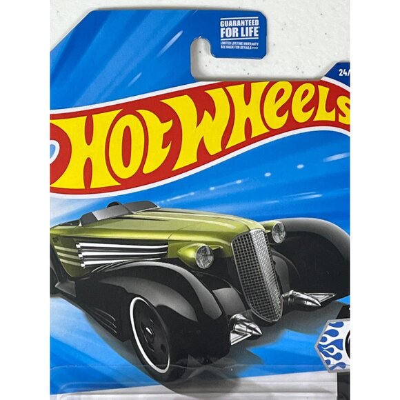 Hot Wheels 2024 Cadillac Fleetwood – Rod Squad Series 1/10 Black & Green - Picture 4 of 8